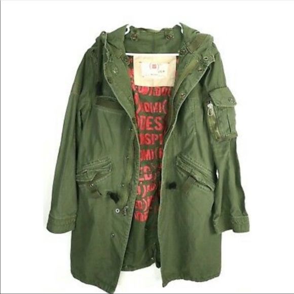 GAP Other - RARE Gap (Red) Campaign Utility Military Army green jacket Large NWOT